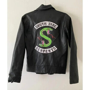Southside Serpents Riverdale Jacket Women’s XS Archie Biker Faux Leather Jacket